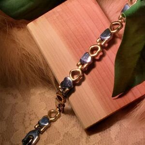 Elite Jewelry New Two-Tone Modern Bracelet 8.5" Long S528